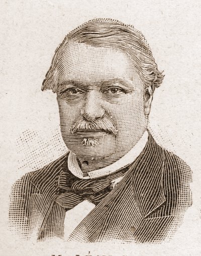 أعضاء أكاديمية Francaise في عام 1895: صورة ليون ساي (1826-1896) ، اقتصادي وسياسي فرنسي. بواسطة فنان غير معروف