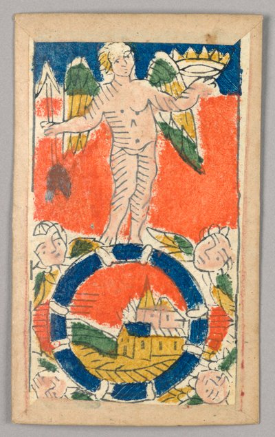 بطاقة لعب Minchiate (Tarot) بواسطة فنان غير معروف