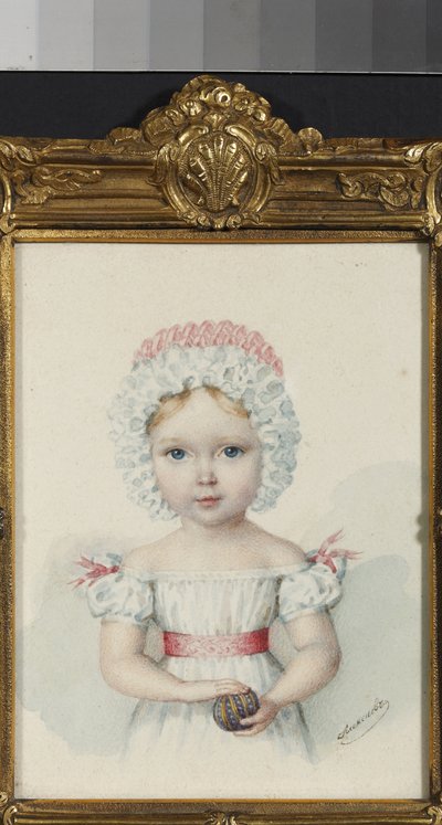 "" صورة للدوقة الكبرى ماريا نيكولاييفنا (1819-1876) ابنة القيصر نيكولاس الأول من روسيا "(دوقة روسيا الكبرى ماريا نيكولاييفنا (1819-1876)) لوحة مائية من سنوات 1820 مجموعة خاصة بواسطة فنان غير معروف