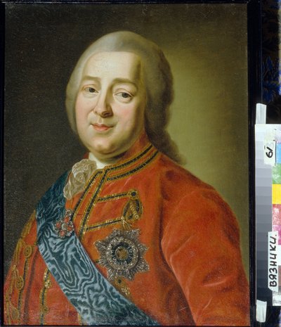 صورة عامة والعداد نيكيتا إيفانوفيتش بانين (1718-1783) (صورة شخصية للعد العام نيكيتا آي بانين). لوحة مجهولة ، زيت على قماش ، النصف الثاني من القرن الثامن عشر ، كلاسيكية. المتحف الإقليمي للفنون والتاريخ ، فيازنيكي (روسيا) بواسطة فنان غير معروف
