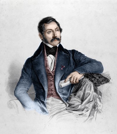 صورة لفيليس روماني ، كاتب أغاني وشاعر وناقد إيطالي (1788-1865). بواسطة فنان غير معروف