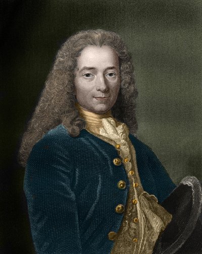 صورة لفرنسوا ماري أرويه ، ديت فولتير (1694 - 1778) ، كاتب وفيلسوف فرنسي. بواسطة فنان غير معروف
