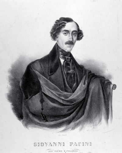 صورة جيوفاني باتشيني ، الملحن الإيطالي (1796-1867). بواسطة فنان غير معروف