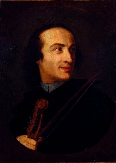صورة جوزيبي تارتيني (1692 - 1770) ، عازف الكمان والملحن الإيطالي لوحة مجهولة. ميلانو القرن الثامن عشر ، متحف ديل كاستيلو بواسطة فنان غير معروف