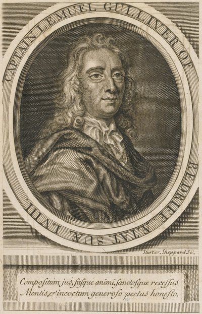 صورة لجوناثان سويفت (1667-1745) نقش 1726 مجموعة خاصة بواسطة فنان غير معروف