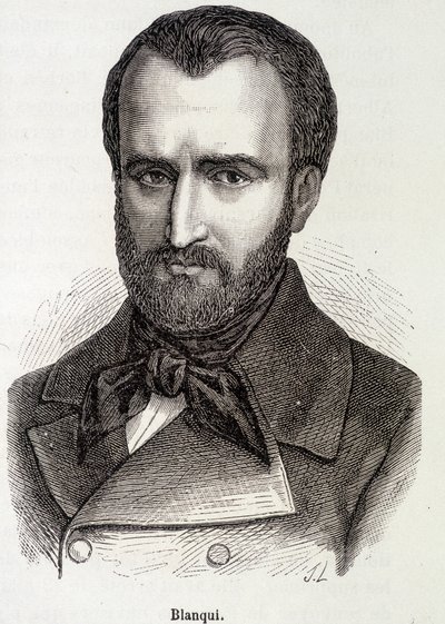 صورة لويس أوغست (لويس أوغست) بلانكي (1805-1881) الاشتراكي الفرنسي والمنظر الثوري بواسطة فنان غير معروف