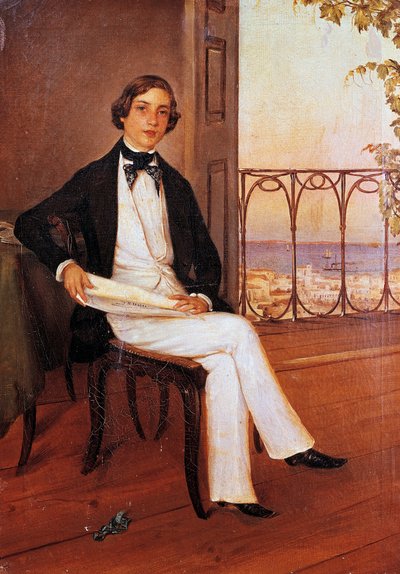 بورتريه لأوثون الأول ملك اليونان، أمير بافاريا وأول ملوك اليونان، حوالي عام 1833 (لوحة) بواسطة فنان غير معروف