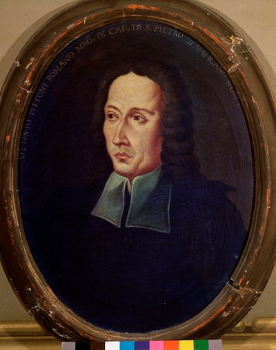 صورة لأوتافيو بيتوني (1657-1743) الملحن الإيطالي لوحة مجهولة. بولونيا من القرن الثامن عشر ، متحف الموسيقى المدنية بواسطة فنان غير معروف