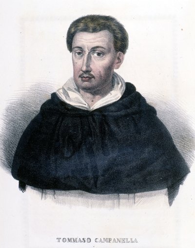 صورة للفيلسوف الإيطالي توماسو كامبانيلا (1568-1639). بواسطة فنان غير معروف