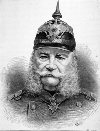 صورة وليام فريدريش لودفيج الأول ، ملك بروسيا وإمبراطور ألمانيا (1797-1888). بواسطة فنان غير معروف