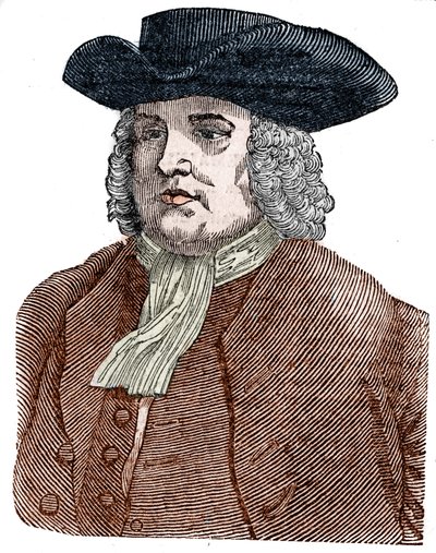 صورة وليام بن (1644-1718) مؤسس ولاية بنسلفانيا. مصلح ديني إنجليزي وكاتب عمود. بواسطة فنان غير معروف