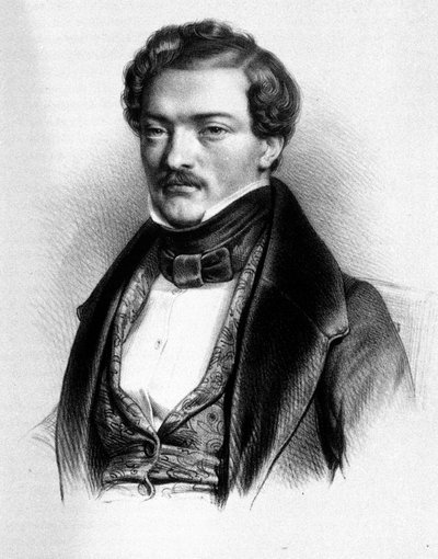 صورة للتينور الفرنسي جيلبرت لويس دوبريز (1806 - 1896). بواسطة فنان غير معروف
