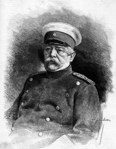 صورة لأمير بسمارك (1815 - 1898). بواسطة فنان غير معروف