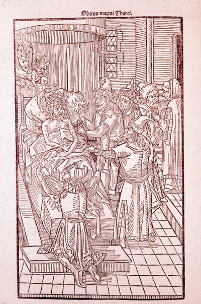 ربما السلطان محمد الثاني عام 1481 (نقش بواسطة فنان غير معروف
