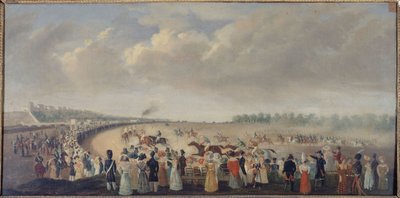السباقات في شامب دو مارس، الدائرة الثامنة الحالية، حوالي عام 1830، بين عامي 1801 و1900 (زيت على قماش) بواسطة فنان غير معروف