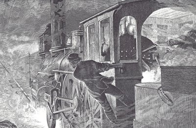 Railway drivers, late 19th century (wood engraving) بواسطة فنان غير معروف