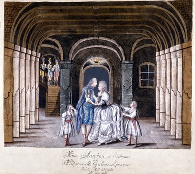 تمثيل أوبرا "جوليو سابينو" لجوزيبي سارتي (1729-1802) في فيينا عام 1785. على خشبة المسرح كاترينا (كاتارينا) كافاليري والمخصي لويجي مارشيسي. ميلان بواسطة فنان غير معروف
