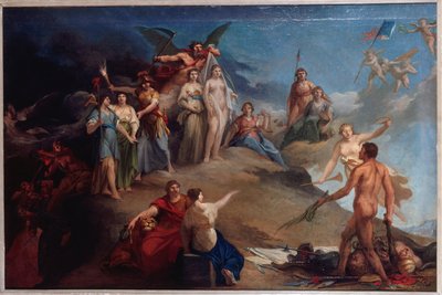 قصة رمزية ثورية، حوالي عام 1790 (زيتية) بواسطة فنان غير معروف