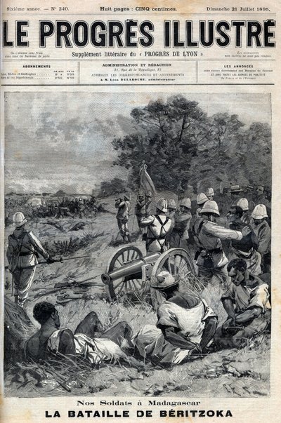 الحرب الملغاشية الفرنسية الثانية (1895) بيريتزوكا في 30 يونيو بواسطة فنان غير معروف