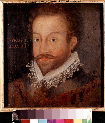 السير فرانسيس دريك ، بعد نقش منسوب إلى Jodocus Hondius ، حوالي 1583 بواسطة فنان غير معروف