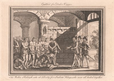 مجموعات السير والتر رالي في Liberty Five Indian Kings ، الذين كانوا جميعًا مرتبطين معًا بواسطة فنان غير معروف