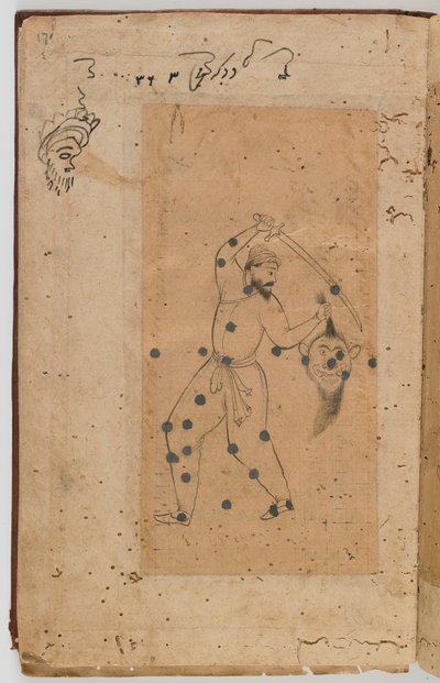 Suwaru-l-kawakib (وصف النجوم الثابتة) لعبد الرحمن الصوفي (غير مكتمل). بواسطة فنان غير معروف
