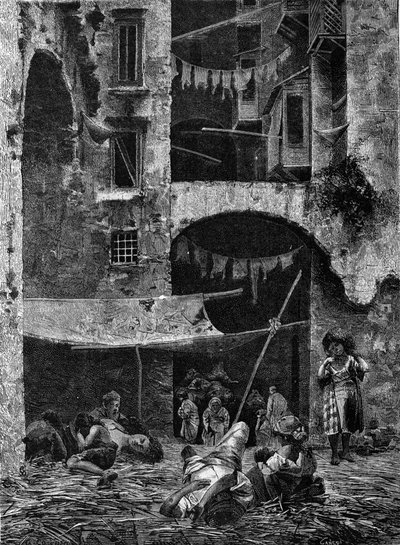 وباء الكوليرا في نابولي عام 1836. بواسطة فنان غير معروف
