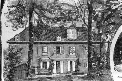 منزل جورج ساند (Aurore Dupin ، Baronne Dudevant) (1804-1876) في Nohant-Vic (Nohant Vic) (36). بواسطة فنان غير معروف