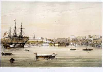 The port or Admiraut of Istanbul in the 19th century بواسطة فنان غير معروف