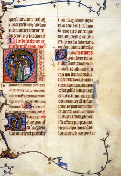 Thomas Becket، 90، 028r: طلب ترخيص لمكتبة بلدية تولوز (هاتف: 66 27 62 62 05) بواسطة فنان غير معروف