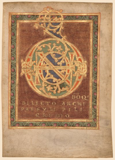 العنوان صفحة "Tonarius:" الدومينو الأولي للأبات بيرنو بواسطة فنان غير معروف