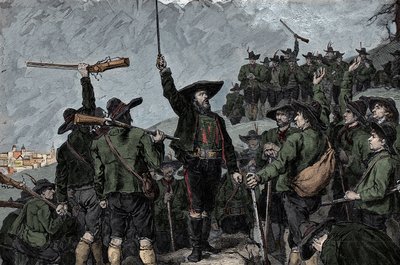باتريوت تيرول أندرياس هوفر (1767-1810) - تمرد تيرول (تيرول) في 1809: باتريوت تيرول أندرياس هوفر بواسطة فنان غير معروف