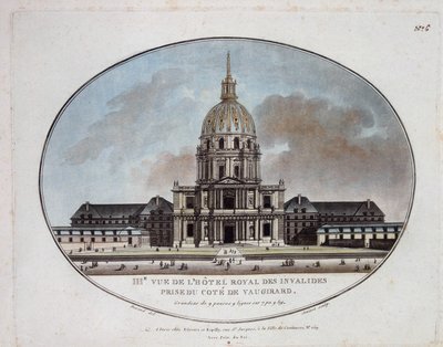 منظر لفندق Royal des Invalides - نقش بواسطة فنان غير معروف