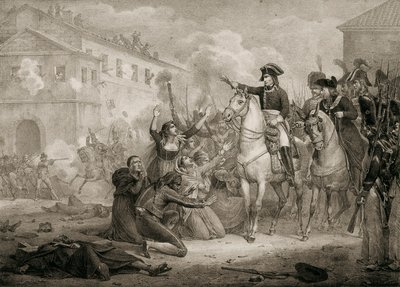 حرب استقلال إسبانيا (1808-1814): الإسبان ينادون نابليون بالشفقة. مدريد ، المكتبة الوطنية. بواسطة فنان غير معروف