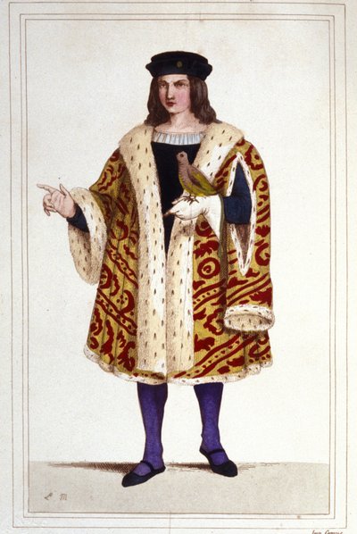 صورة لغيوم دي مونتمورنسي (حوالي 1453-1531) نقش عام 1830. بواسطة فنان غير معروف