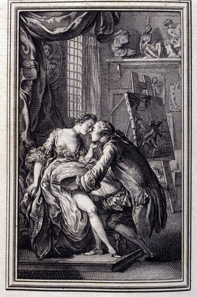 الجدول - في "" الحكايات والقصص القصيرة في الشعر "" لجان لافونتين. 1762. بواسطة فنان غير معروف