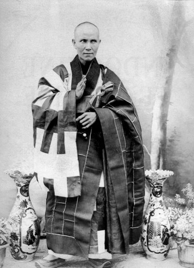 بونزي أنامي في كوتشينشينا، الهند الصينية، حوالي عام 1900 (صورة فوتوغرافية بالأبيض والأسود) بواسطة مصور غير معروف