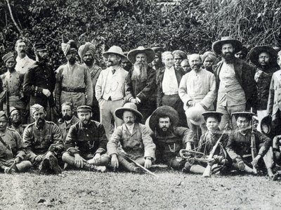 أوغست بافي (1847-1925) ، مستكشف بريتون والبعثة الفرنسية الإنجليزية في أعالي ميكونغ في عام 1895. بواسطة مصور غير معروف