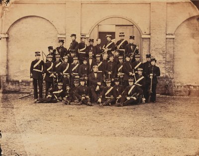 الفصل الرابع ، المدرسة العسكرية لشركة الهند الشرقية ، أديسكومب ، يونيو 1857 '(صورة b / w) بواسطة مصور غير معروف