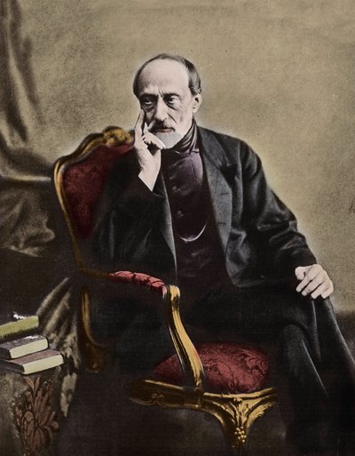 جوزيبي مازيني (1805-1872) ، وطني وسياسي إيطالي - 1864 - صورة للسياسي الجمهوري الإيطالي جوزيبي مازيني (1805-1872) بواسطة مصور غير معروف