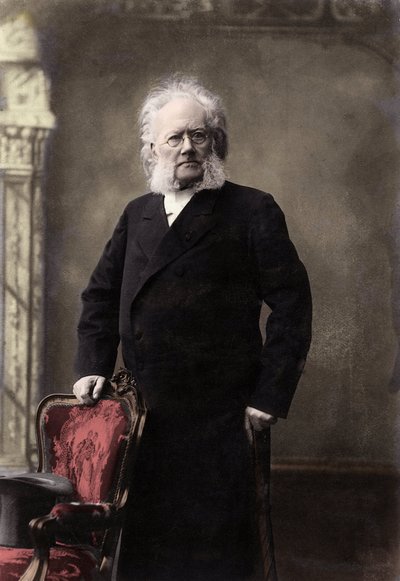 هنريك إيبسن (1828-1906) شاعر وكاتب مسرحي نرويجي - صورة هنريك (هنري) جوهان إبسن (1828-1906) ، كاتب مسرحي نرويجي بواسطة مصور غير معروف