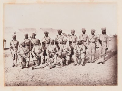 الضباط الهنود من المشاة 28 بومباي الأصلية ، 1884 حوالي بواسطة غير معروف