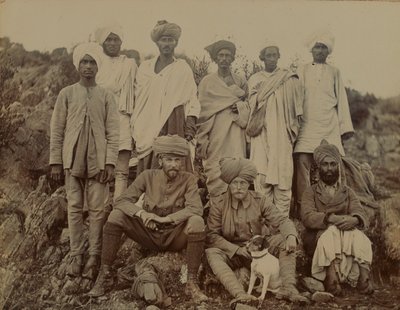 الملازم إس إدواردز مع كلبه بيدي ، 1895 حوالي عام بواسطة غير معروف