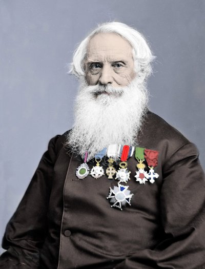 صورة للمخترع الأمريكي صموئيل فينلي بريسي مورس (1791-1872) صورة حوالي عام 1860. بواسطة مصور غير معروف