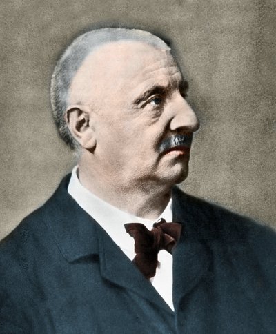 صورة أنطون بروكنر (1824-1896) ، الملحن النمساوي. بواسطة مصور غير معروف