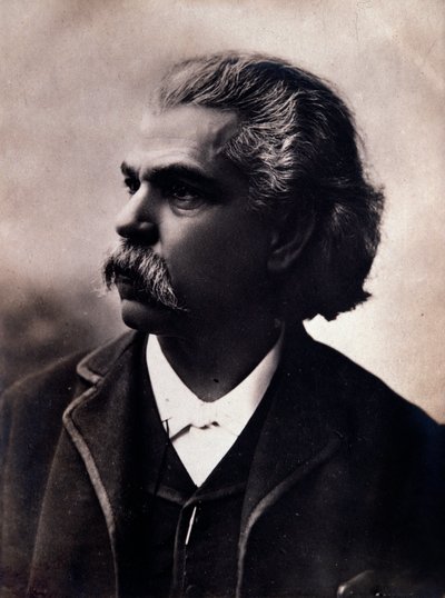 صورة لكارلوس أندريا غوميز (غوميز) (1836-1896) صورة الملحن البرازيلي. القرن ال 19. بولونيا ، متحف المتحف المدني بواسطة مصور غير معروف