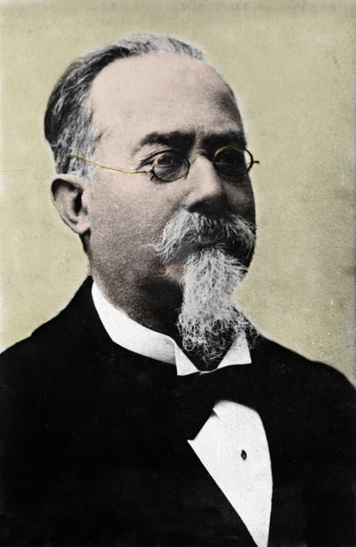 صورة سيزار لومبروسو (1835-1909) ، عالم الجريمة الإيطالي. صورة من أواخر القرن التاسع عشر بواسطة مصور غير معروف