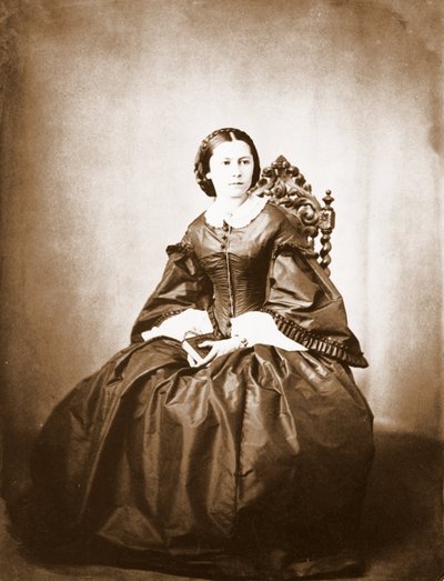 صورة لكلارا شومان (1819 - 1896) ، زوجة روبرت شومان. بواسطة مصور غير معروف