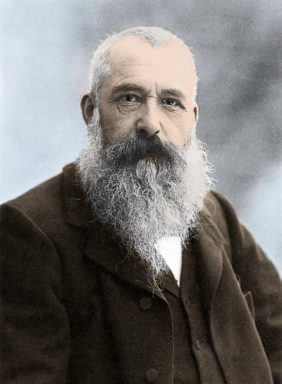 صورة لكلود مونيه (1840-1926) ، رسام فرنسي. بواسطة مصور غير معروف
