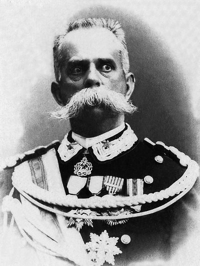 صورة لهومبرت الأول (1844-1900) ، ملك إيطاليا من 1878 إلى 1900 ، اغتيل على يد الأناركي بريشي. بواسطة Unknown photographer